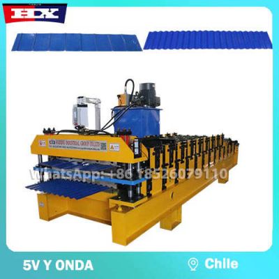 maquina para hacer tejas de zinc 5V y onda