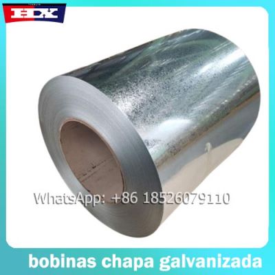 bobinas chapa galvanizada bobina de zinc galvanizado 0.12-1.2mm